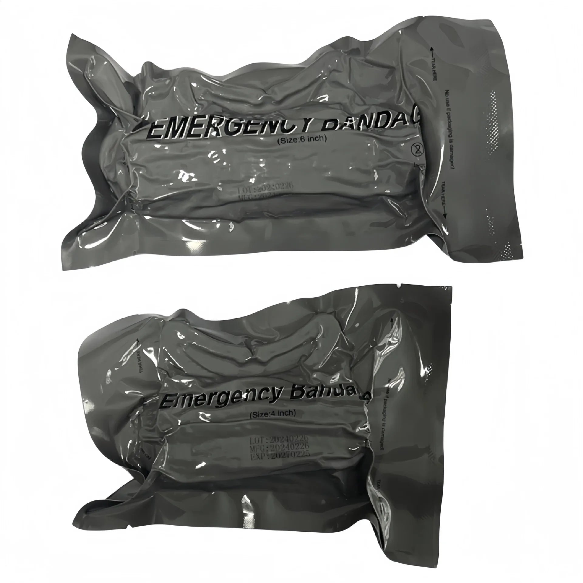 4-6 Inch Emergency Training Trauma Hemostasis Vacuum Plus Compression Israeli Tactical Bandage Pressurized User External Strap Peaceful Pleasures Health and Wellness