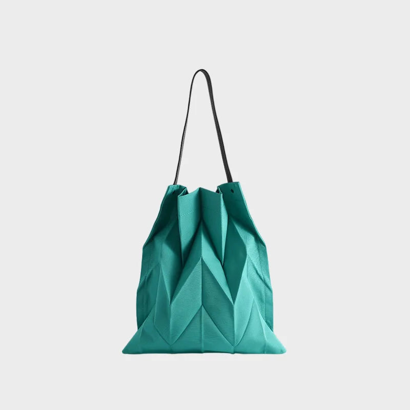 Chevron Foldable Canvas Tote Bag – Crossbody for Beach & Shopping
