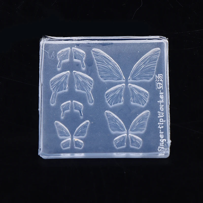 1Pcs 3D Silicone Nail Mold Butterfly Mould Stamping Plate Nails Stencils DIY UV Gel Nail Carving Mold Peaceful Pleasures Health and Wellness Default Title