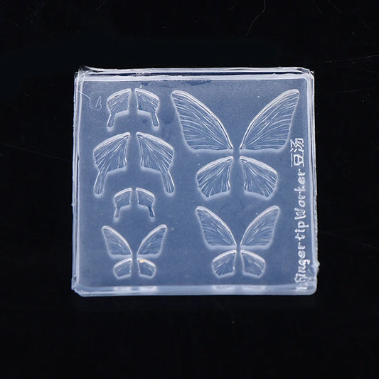 1Pcs 3D Silicone Nail Mold Butterfly Mould Stamping Plate Nails Stencils DIY UV Gel Nail Carving Mold Peaceful Pleasures Health and Wellness Default Title