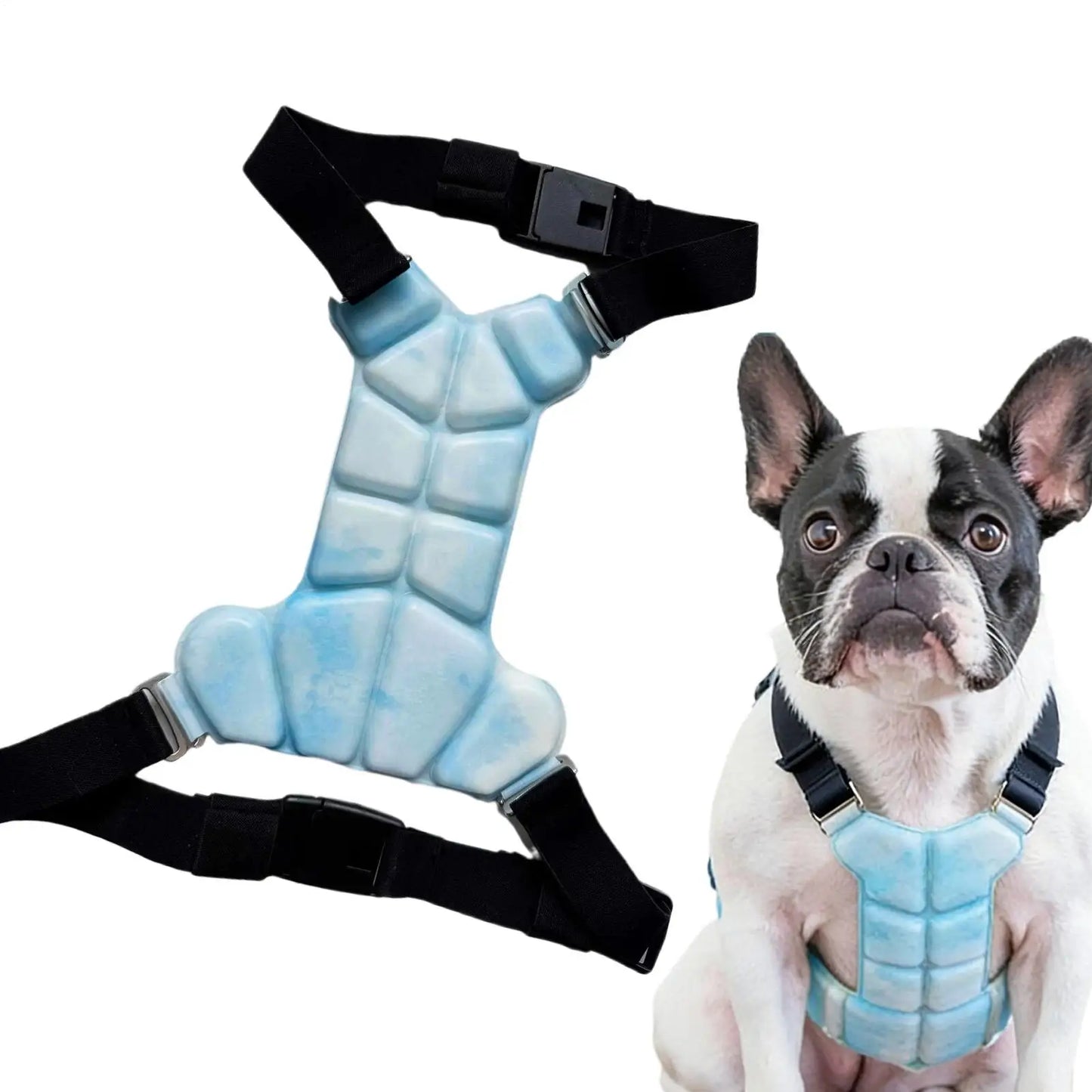 Dog Cooling Vest – Gel Harness Jacket for Summer Walks & Outdoor