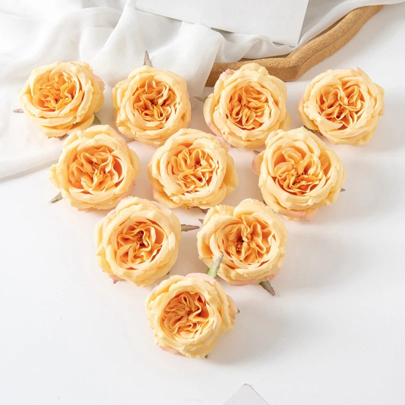 Artificial Silk Peony Flower Heads 5/15Pcs – Wedding & Home Decor