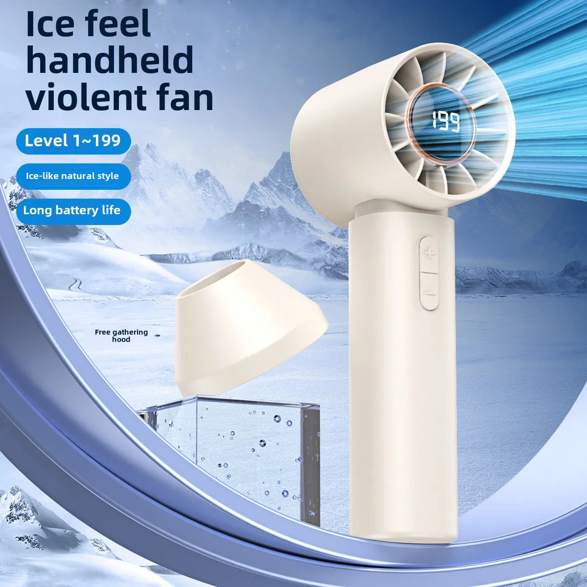 URGGU Bladeless Turbo Fan – USB Rechargeable Handheld & Desktop