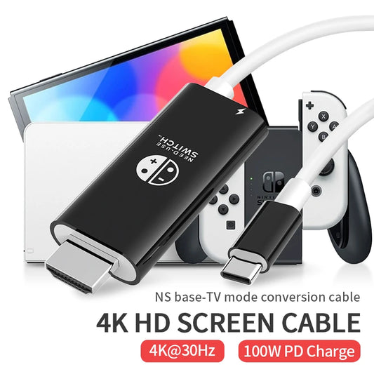 4K 60Hz USB-C to HDMI Cable 2m | MacBook Switch Steam Deck USB-C HDMI Cable Peaceful Pleasures Health and Wellness 4K30Hz 1