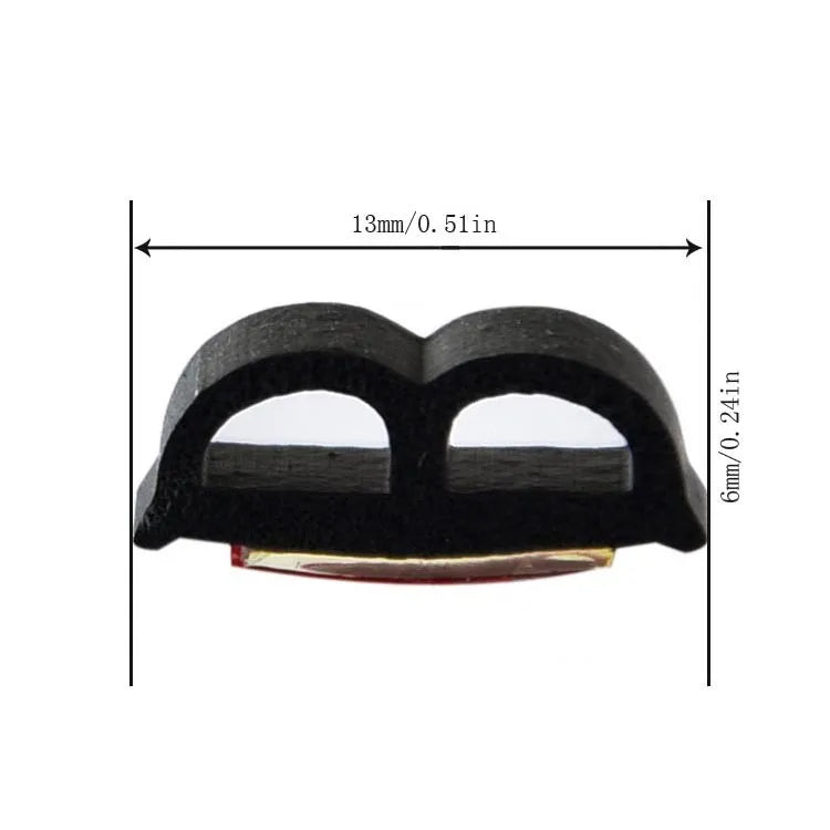 Car Door Rubber Seal Strip | Soundproof Weatherstrip Double Layer Car Door Seal Strip Peaceful Pleasures Health and Wellness