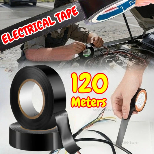Black PVC Electrical Insulating Tape | Flame Retardant | 1–20 Rolls Electrical Insulating Tape Oasis Select