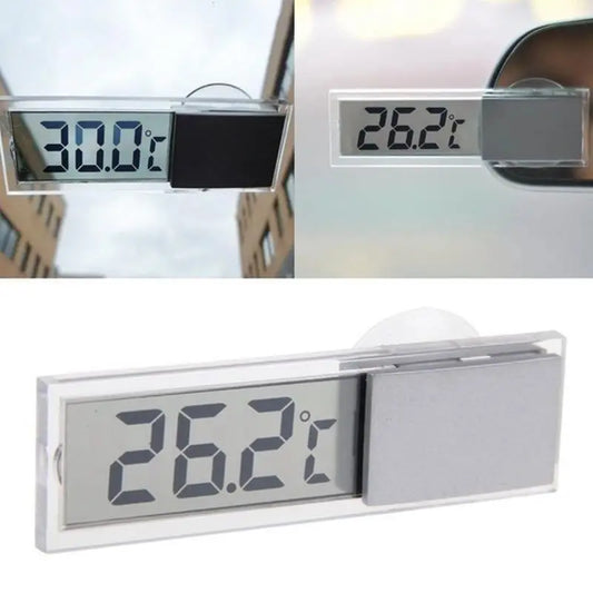 LCD Digital Thermometer Clock Car Truck Indoor Outdoor Temperature Peaceful Pleasures Health and Wellness