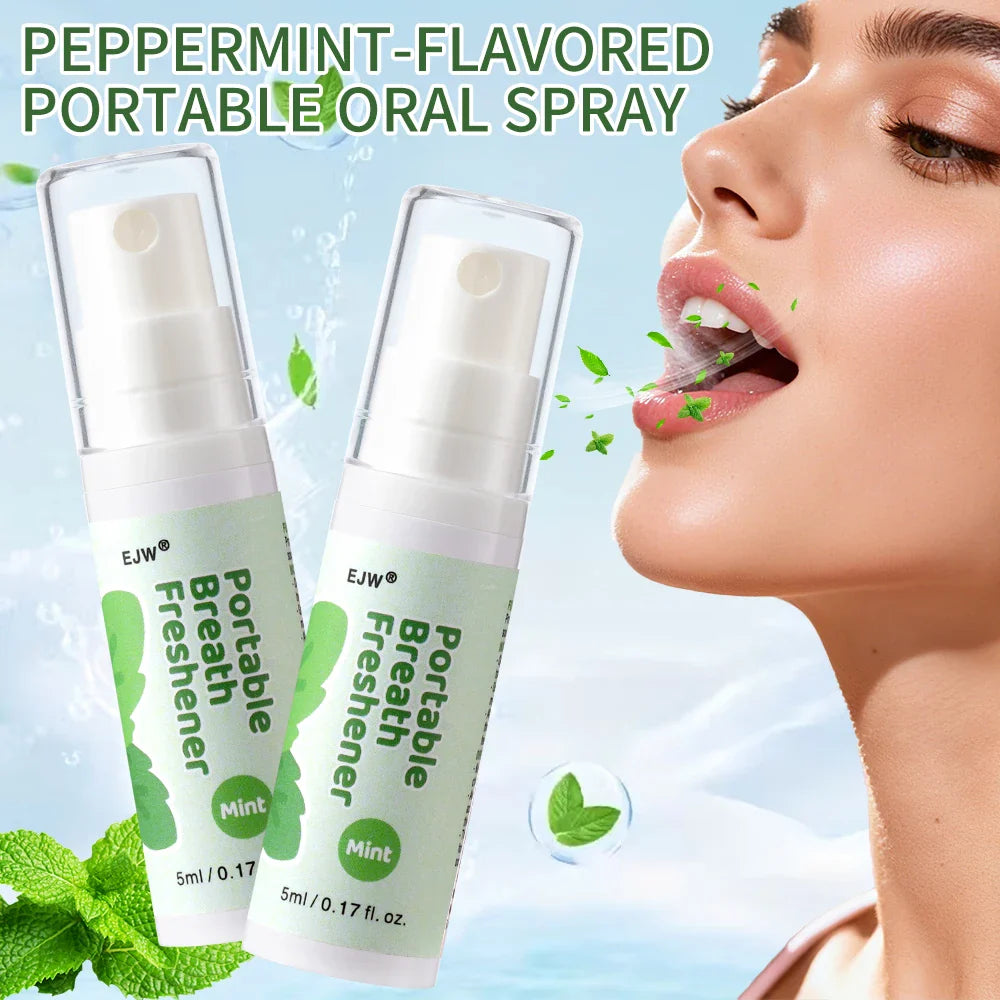 Alcohol-Free Oral Breath Spray – Mint, Peach & Grape Flavors