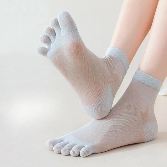 Unisex Toe Socks – Breathable Mesh Deodorant Sports Socks Toe Socks Peaceful Pleasures Health and Wellness