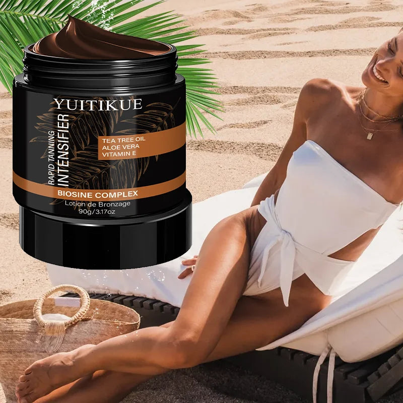 YUITIKUE Rapid Self-Tanning Cream – No Sun Bronze Glow 80g Self-Tanning Cream Peaceful Pleasures Health and Wellness