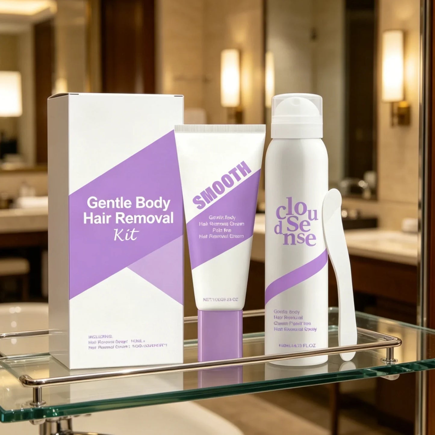 Gentle Body Hair Removal Cream Kit – Moisturizing & Soothing