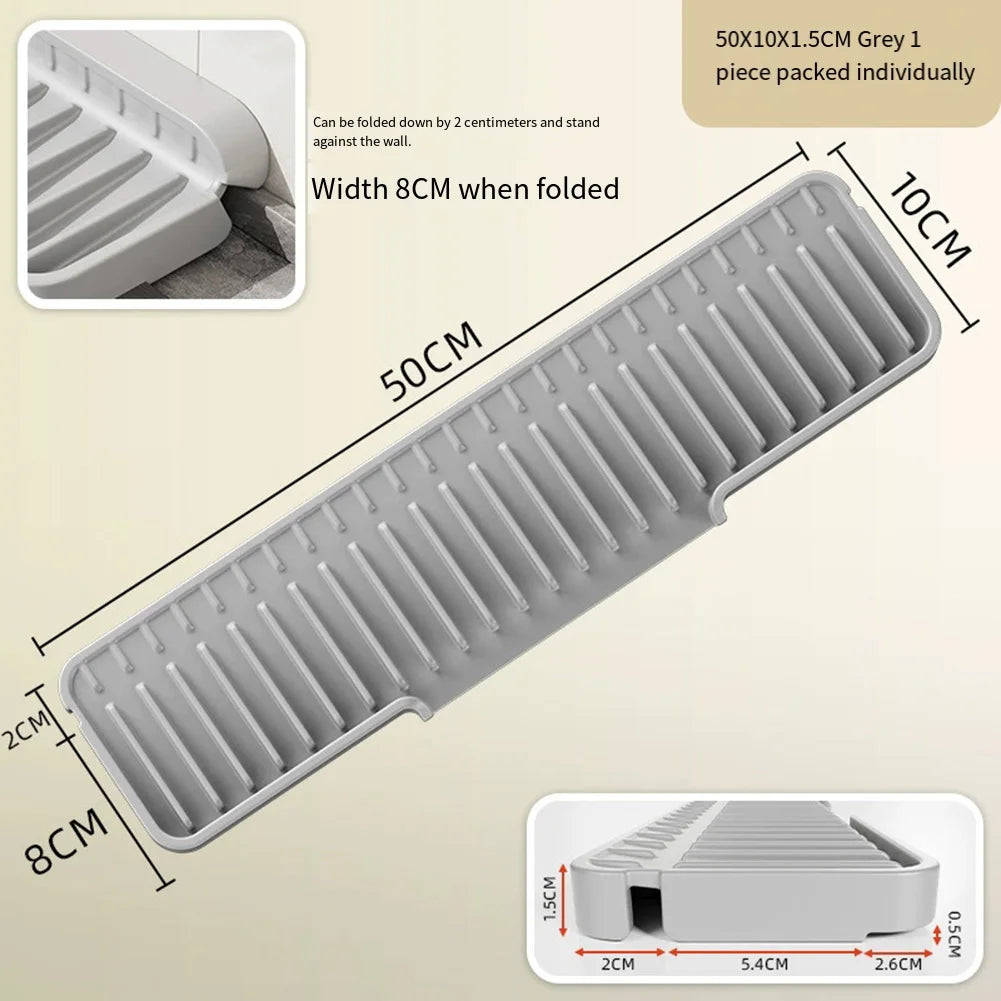 Silicone Kitchen Sink Splash Guard & Drainage Mat