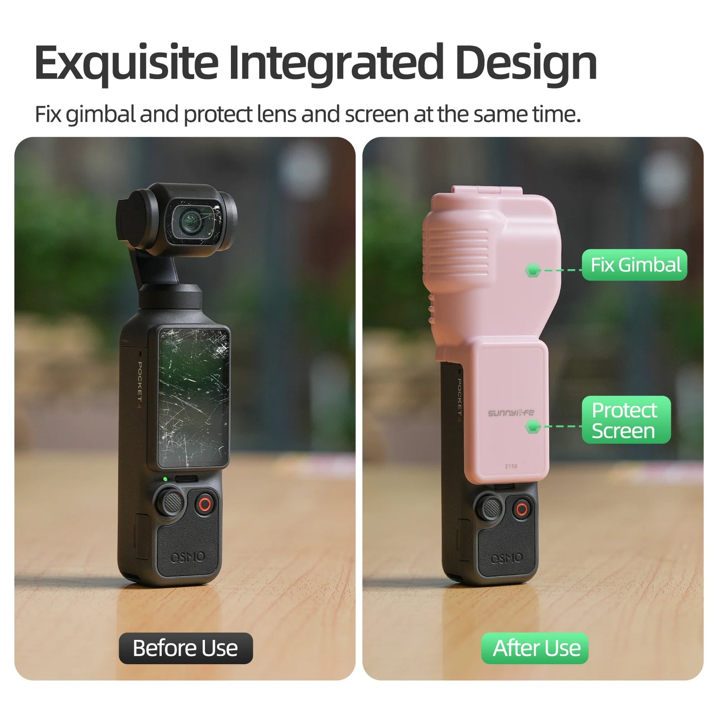 DJI Osmo Pocket 4 Protective Cover – Candy Color Lens Guard