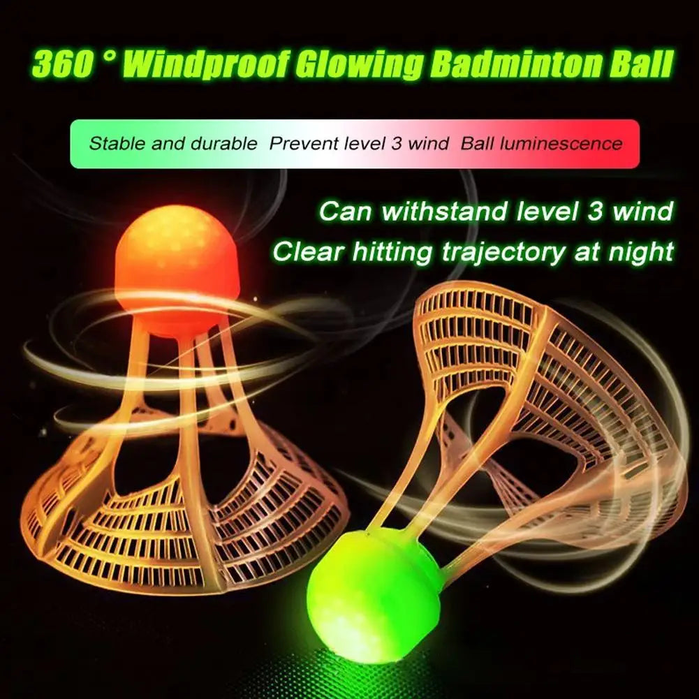 LED Glow Badminton Shuttlecocks – Light-Up Night Birdies 1/2/5 Pk