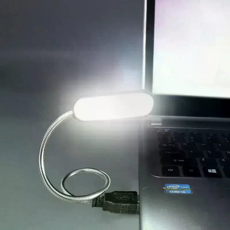 Mini USB LED Reading Light – Flexible Gooseneck Lamp for Laptop