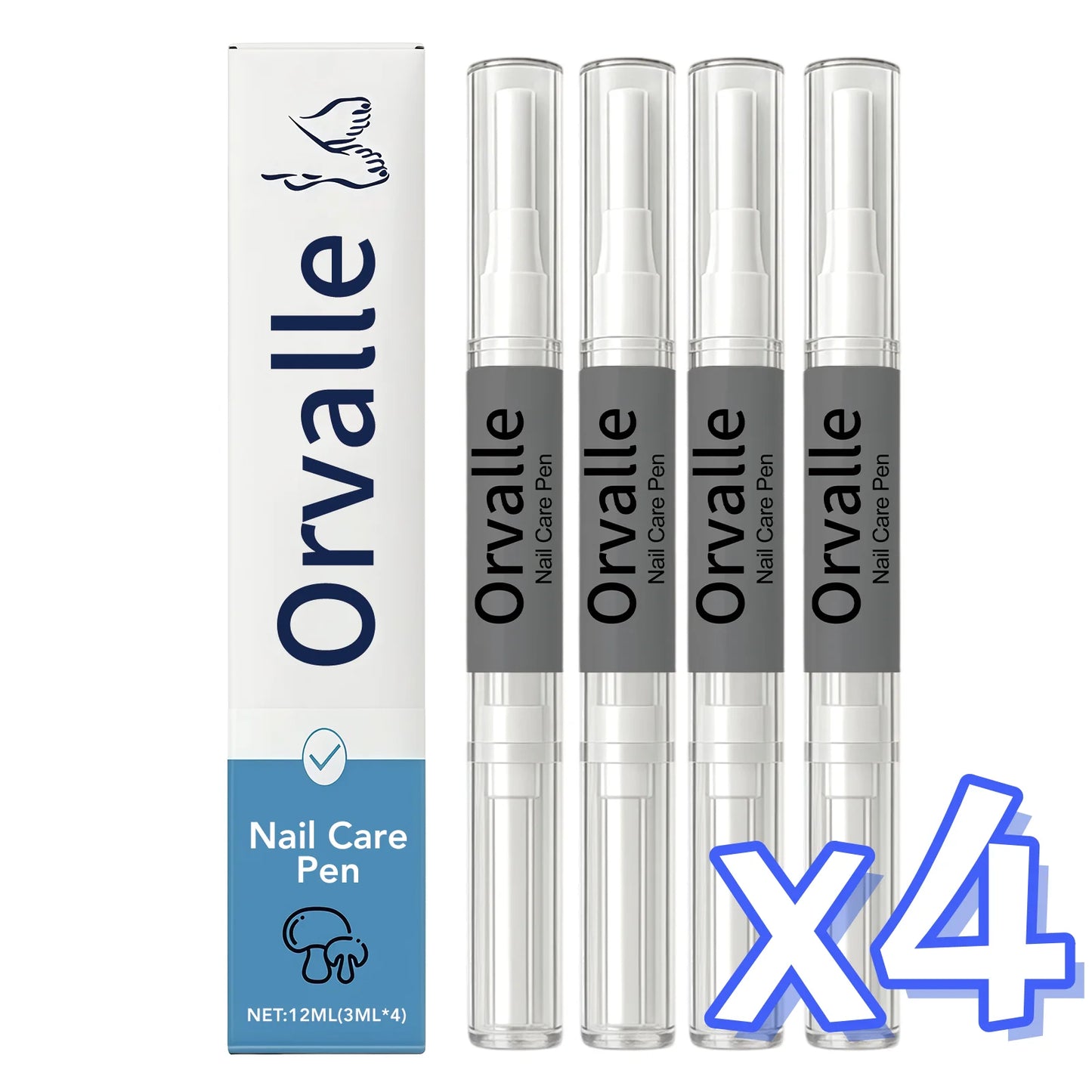 Nail Repair Pen Set Nails Growth Treatment Repair Serum Reduce Fungus Prevent Toenail Fingernail Breakage Damage Nail Hardener Peaceful Pleasures Health and Wellness 4 SET