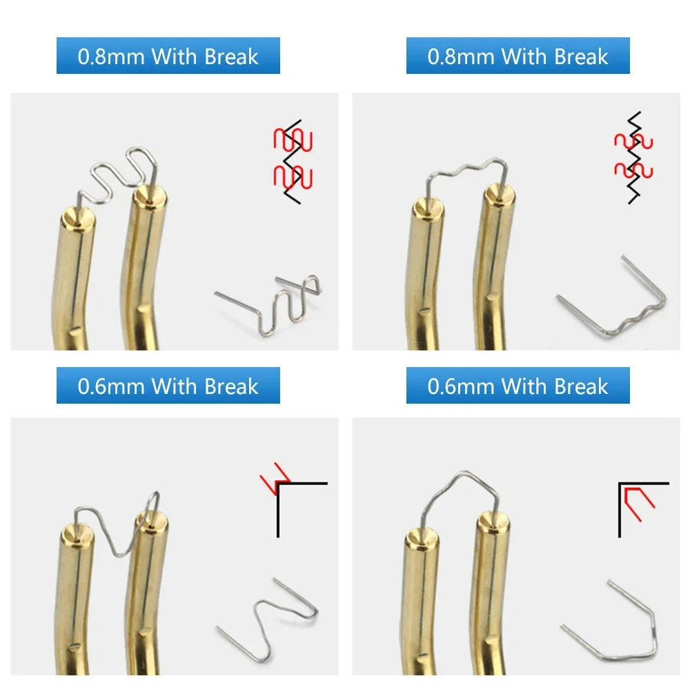 Plastic Welder Special for Rivets Welding Equipment Machine Heat Gun Hot Rivet Tools Stainless Steel Bumper 300pcs Peaceful Pleasures Health and Wellness