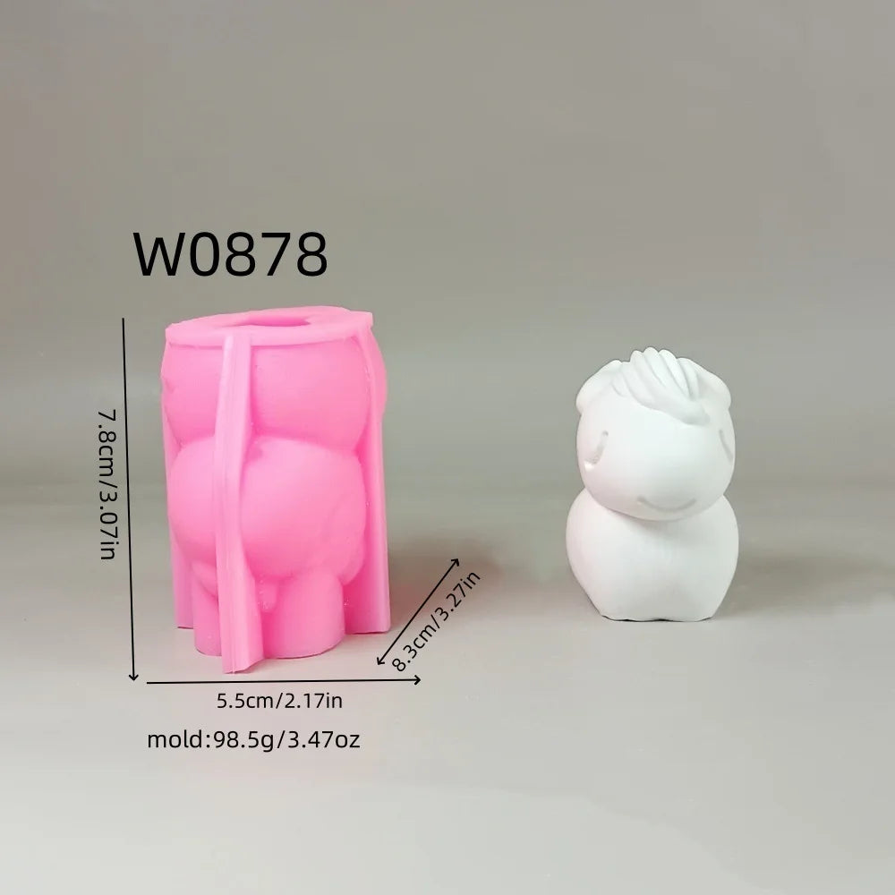 3D Sheep Silicone Mold – Candle, Soap, Resin & Gypsum DIY