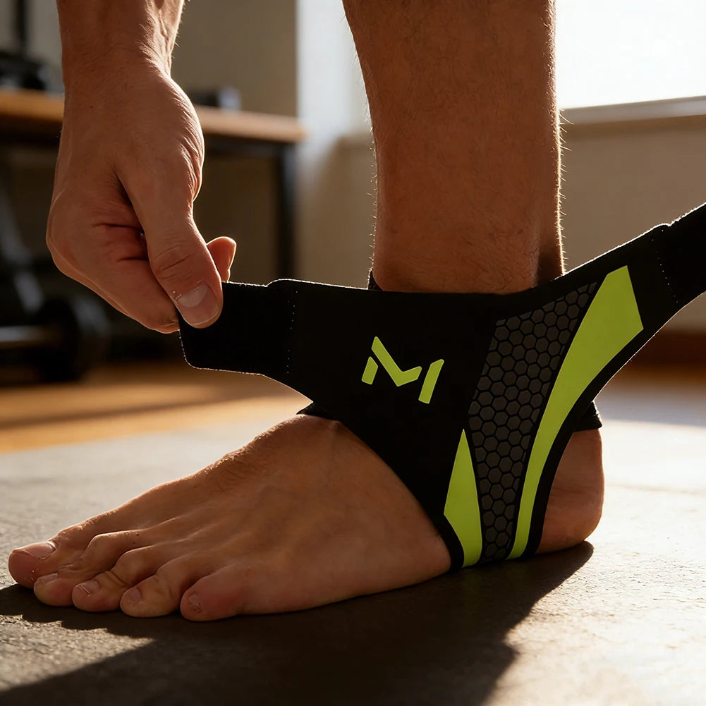 Ankle Support Brace,Thin Breathable Sports Ankle Protector,Outdoor Cycling, Mountain Climbing, Anti Sprain, Protective Gear Peaceful Pleasures Health and Wellness