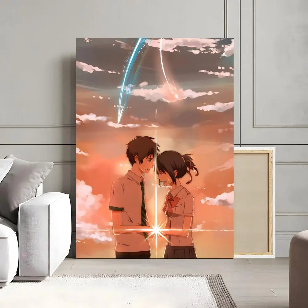 Your Name Anime Canvas Poster | Waterproof Wall Art Decor Anime Canvas Poster Peaceful Pleasures Health and Wellness