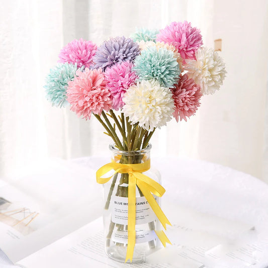 Silk Dandelion Flower Ball – Artificial Wedding Bouquet Decor