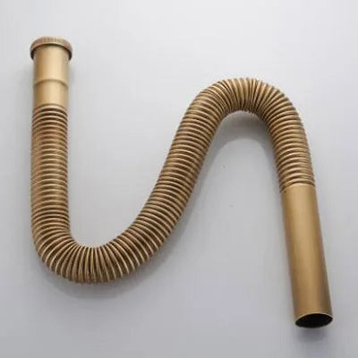 Brass Flexible Sink Drain Siphon Hose – DN30 Basin & Bathtub