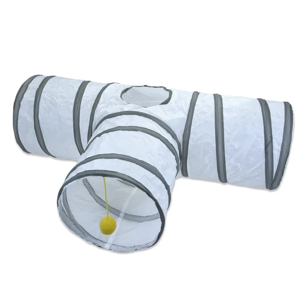 Foldable Cat Tunnel Toy – Interactive Play Tube for Cats