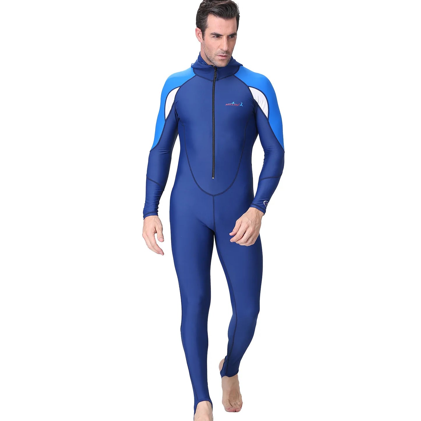 UPF 50+ Hooded One-Piece Rash Guard Wetsuit – Men & Women