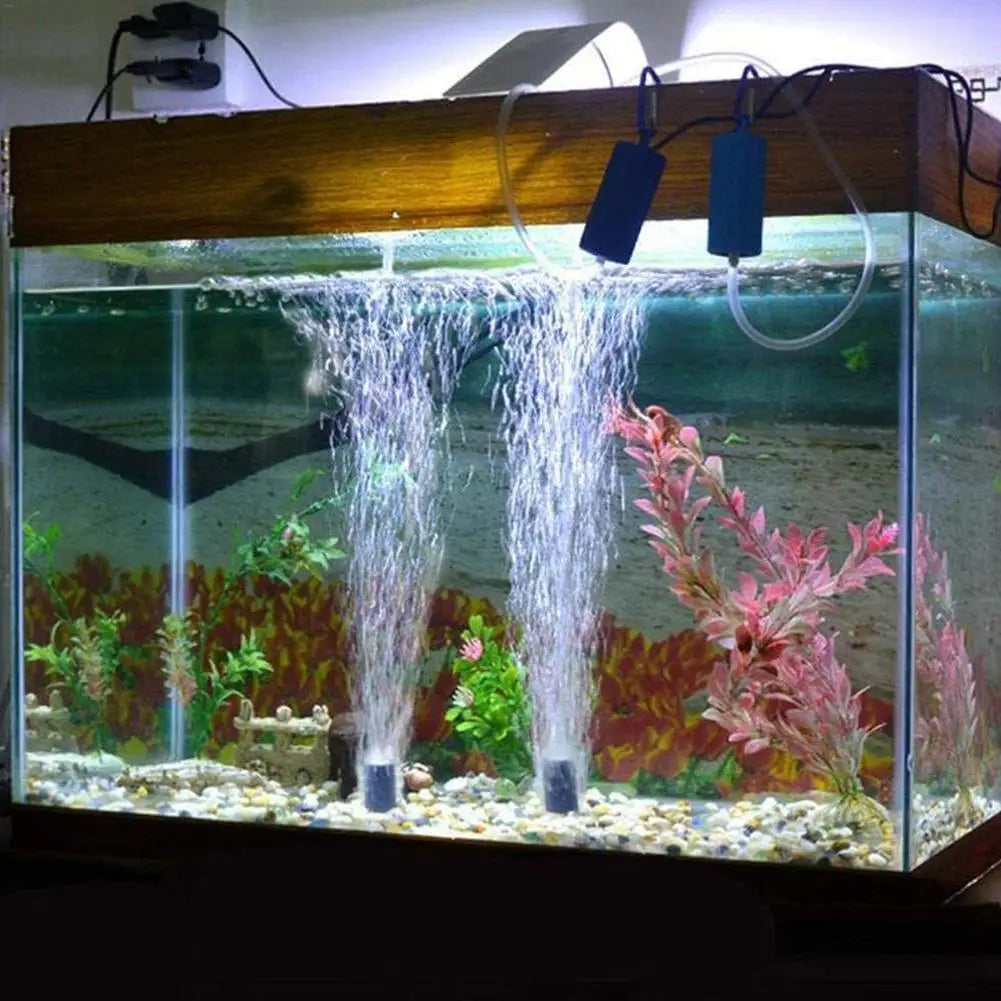 Portable Mini Fish Tank Oxygen Pump for Aquariums Peaceful Pleasures Health and Wellness