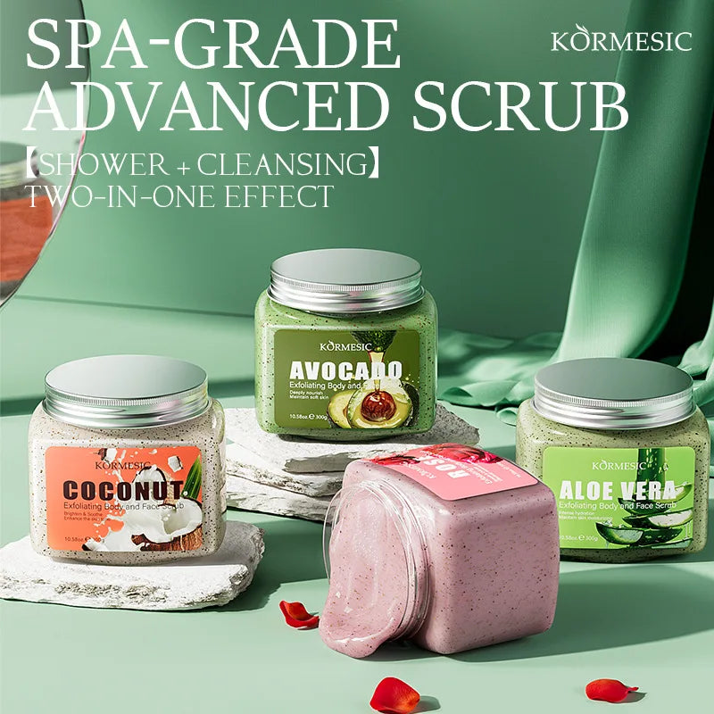 Avocado Facial Scrub Body Cream – Exfoliating Moisturizer