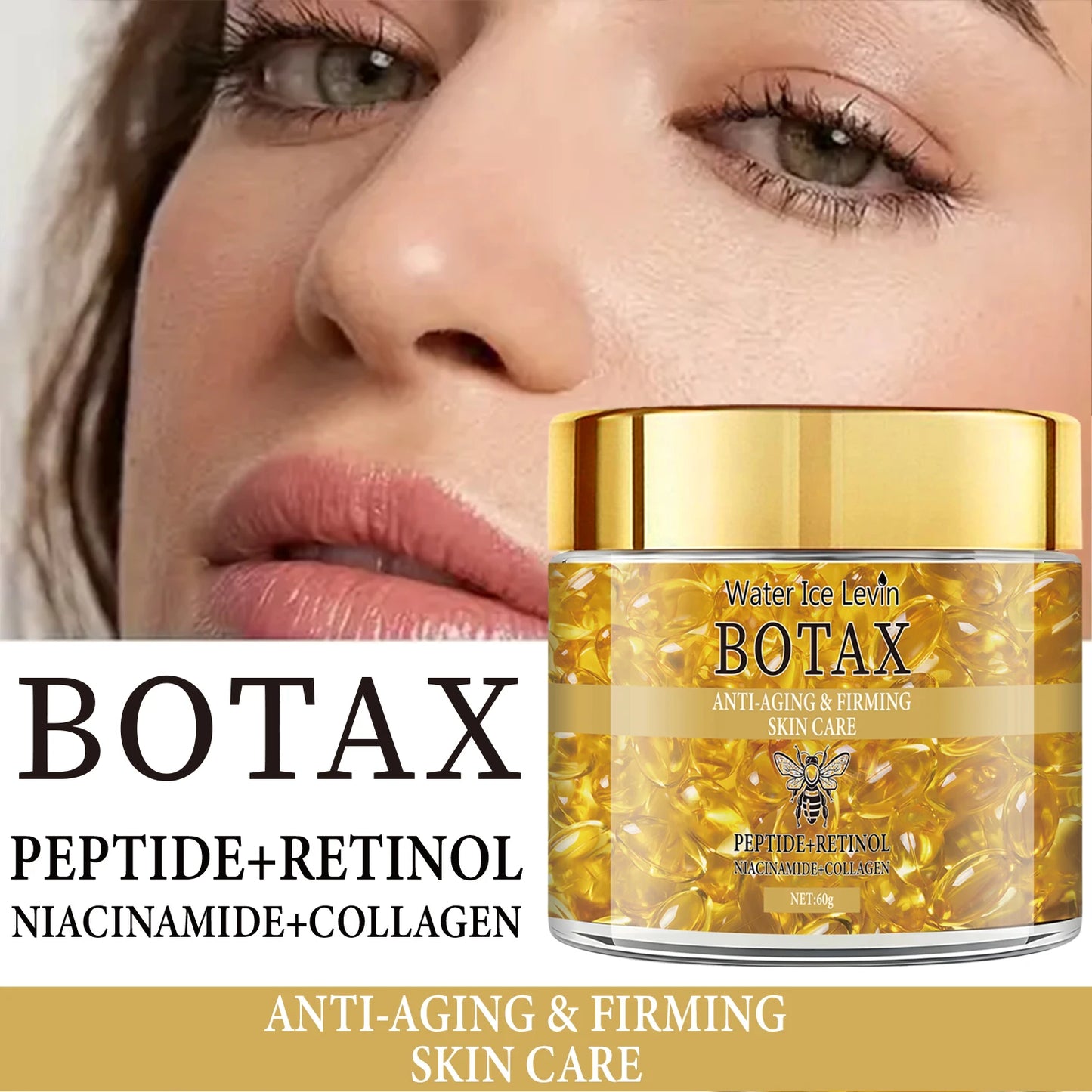 Retinol Firming Cream with Collagen, Peptides & Hyaluronic Acid