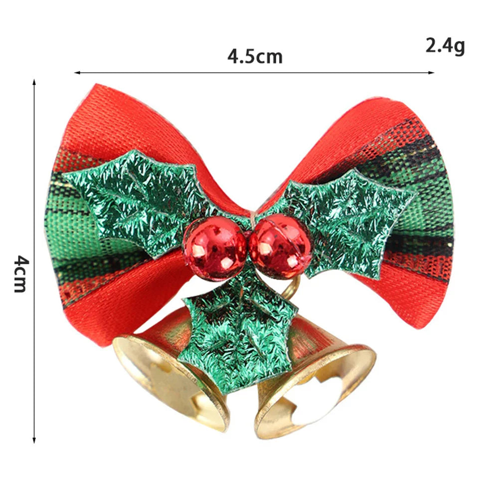 Christmas Mini Bows with Bells & Berries | 1 or 10 Pack