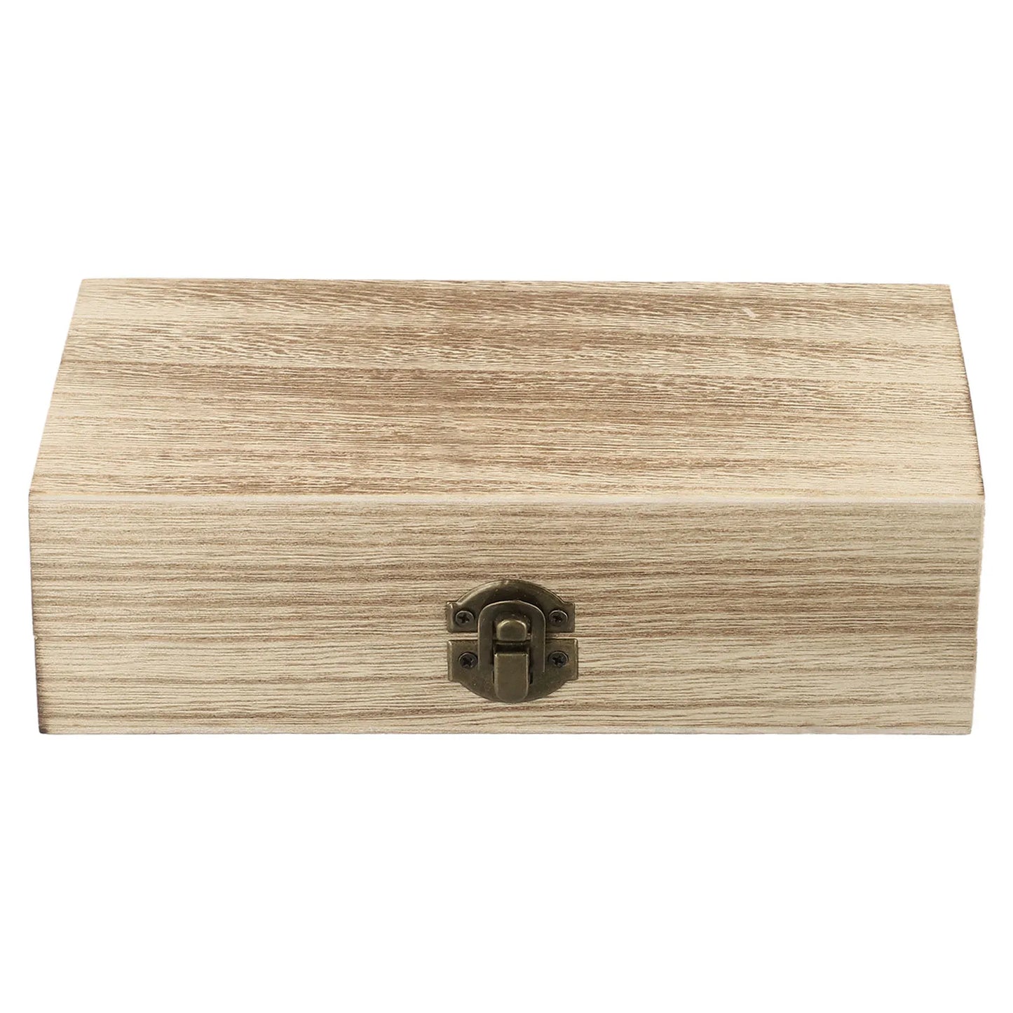Retro Carved Wooden Clamshell Jewelry & Storage Box | Organizer