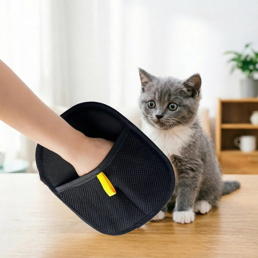 Double-sided Pet Grooming Gloves - Multi-functional Hair Removal & Cleaning Tool for Sofa Carpet Clothes, Reduce Pet Parenting P Peaceful Pleasures Health and Wellness
