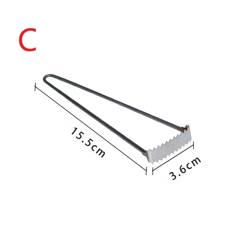 Ceramic Trimming Tool – Fork & Serrated Scraper Knife for Clay