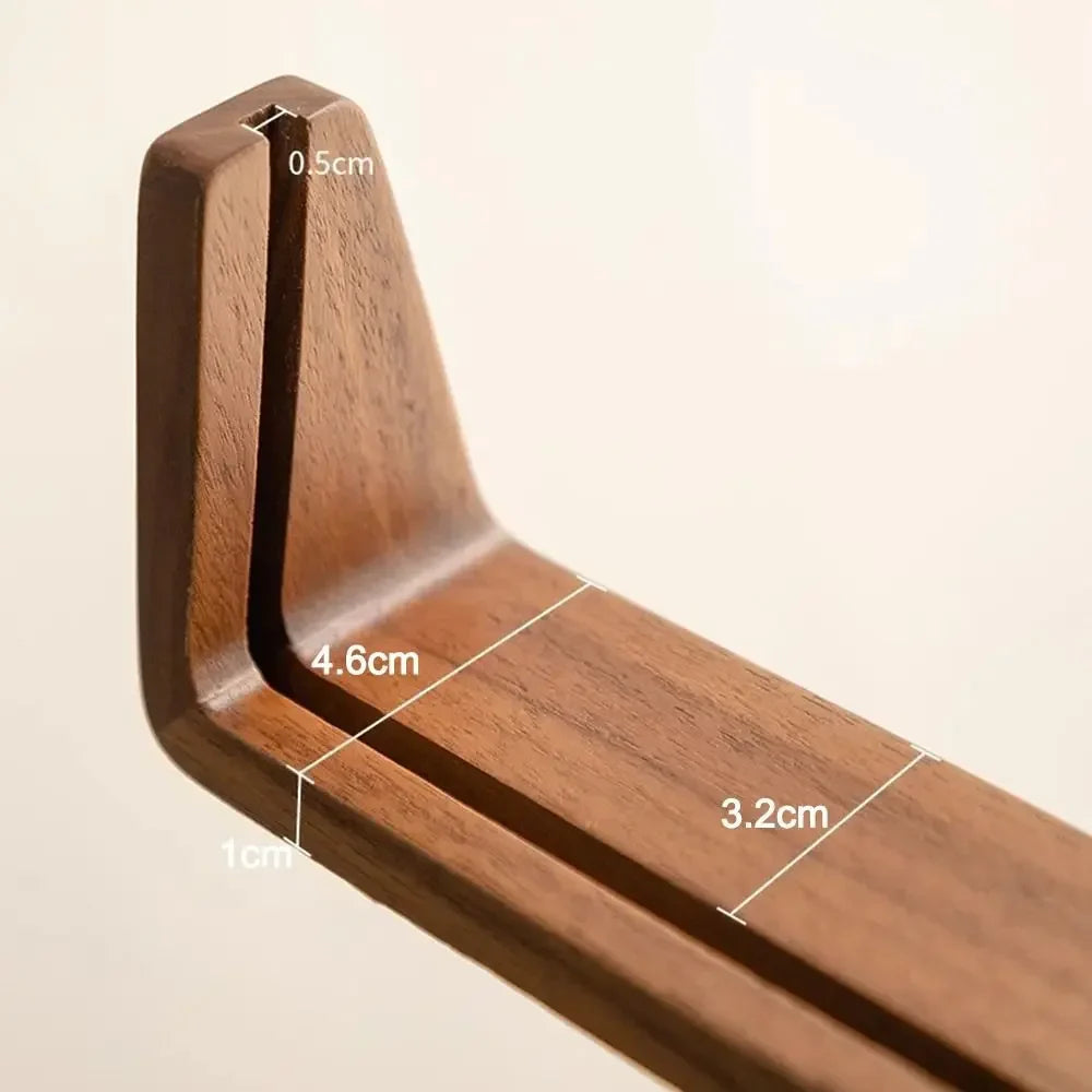 Acrylic & Wood Desktop Photo Frame | Walnut Beech U-Shape