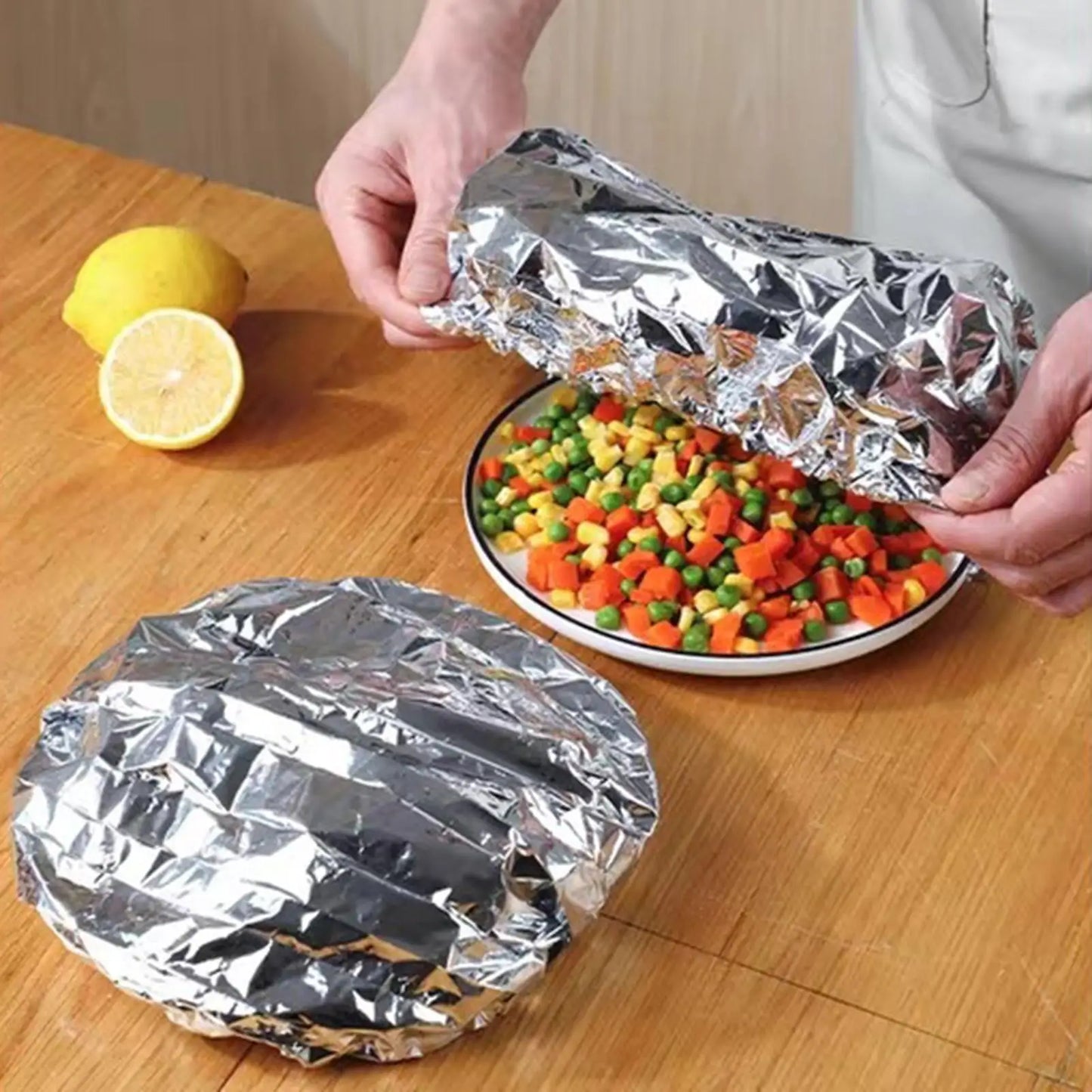 10-Pack Reusable Aluminum Foil Food Covers | Oven & Picnic