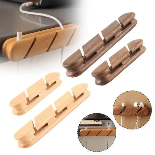 Solid Wood Desktop Cable Organizer – Cord & Cable Manager Cable Organizer Oasis Select