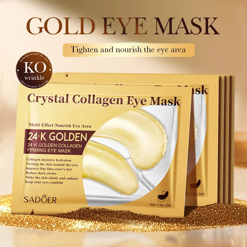 SADOER Collagen Eye Masks 10 Pairs – Hydrating & Firming