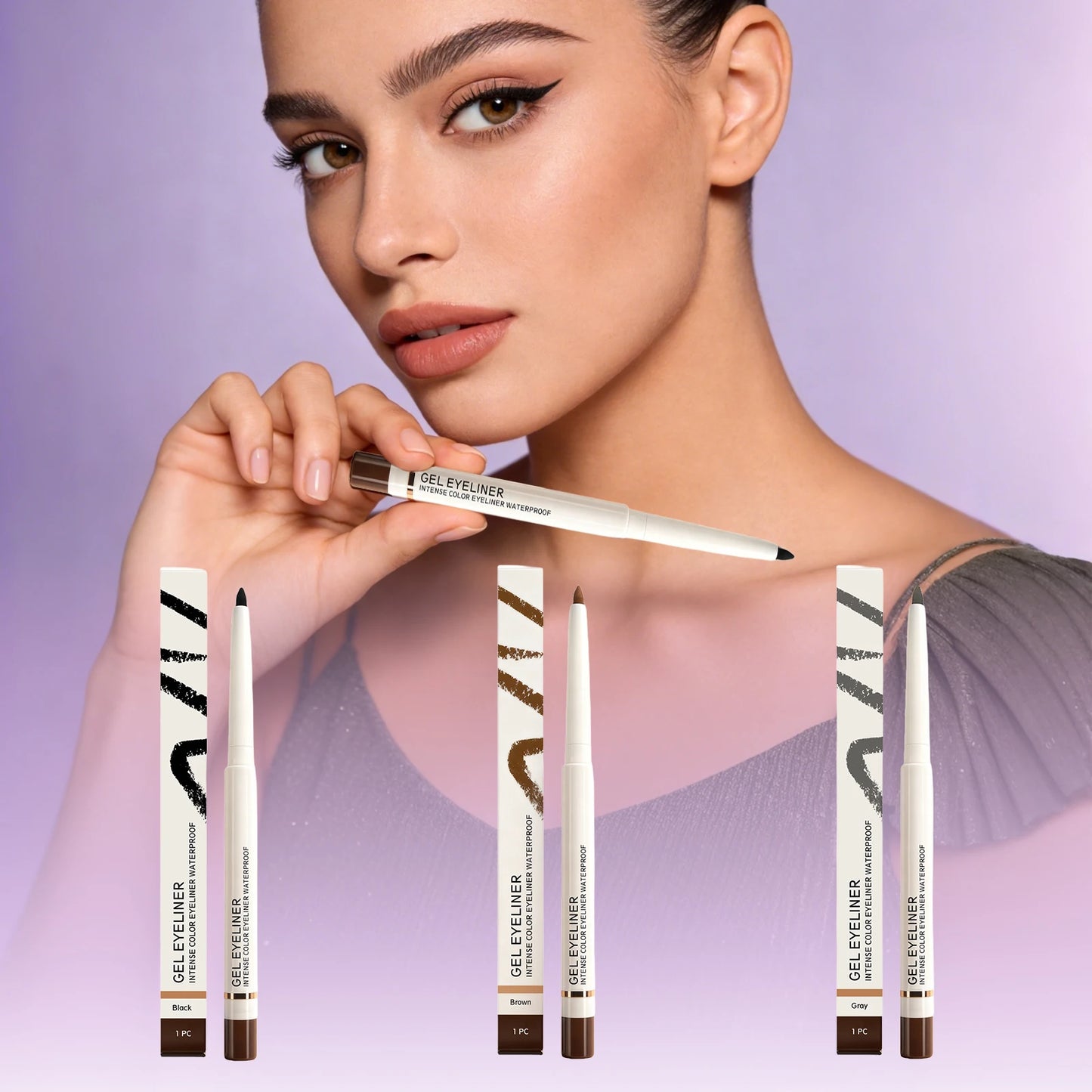 Matte Eyeliner Pencil Lasting Waterproof Matte Texure Smooth Easy Draw Shaping Liner Contour Quick Dry Portable Eye Makeup Pen Peaceful Pleasures Health and Wellness