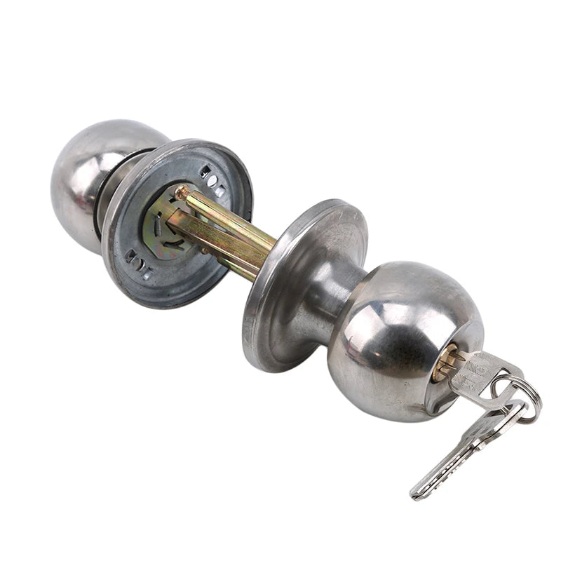 Interior Spherical Door Handle Lock Aluminium Alloy Household Bathroom Door Locks Hotel Restroom Door Locks Hardware Supplies Peaceful Pleasures Health and Wellness As picture