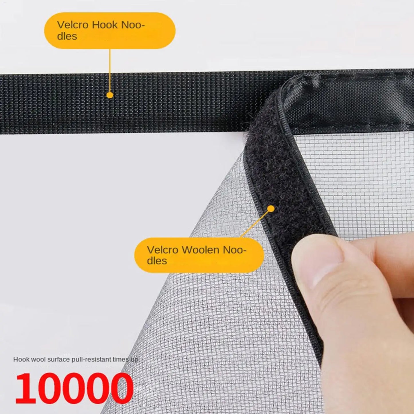 Self Adhesive Zipper Window Screen Gnat Proof Insect Net Door Window Mesh for Home Apartment Bedroom Kitchen Garage Office Dorm Peaceful Pleasures Health and Wellness