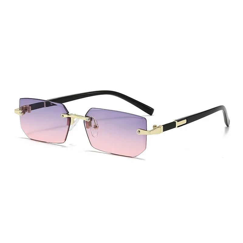 Winful Women's Punk Square Sunglasses UV400 Metal Frame