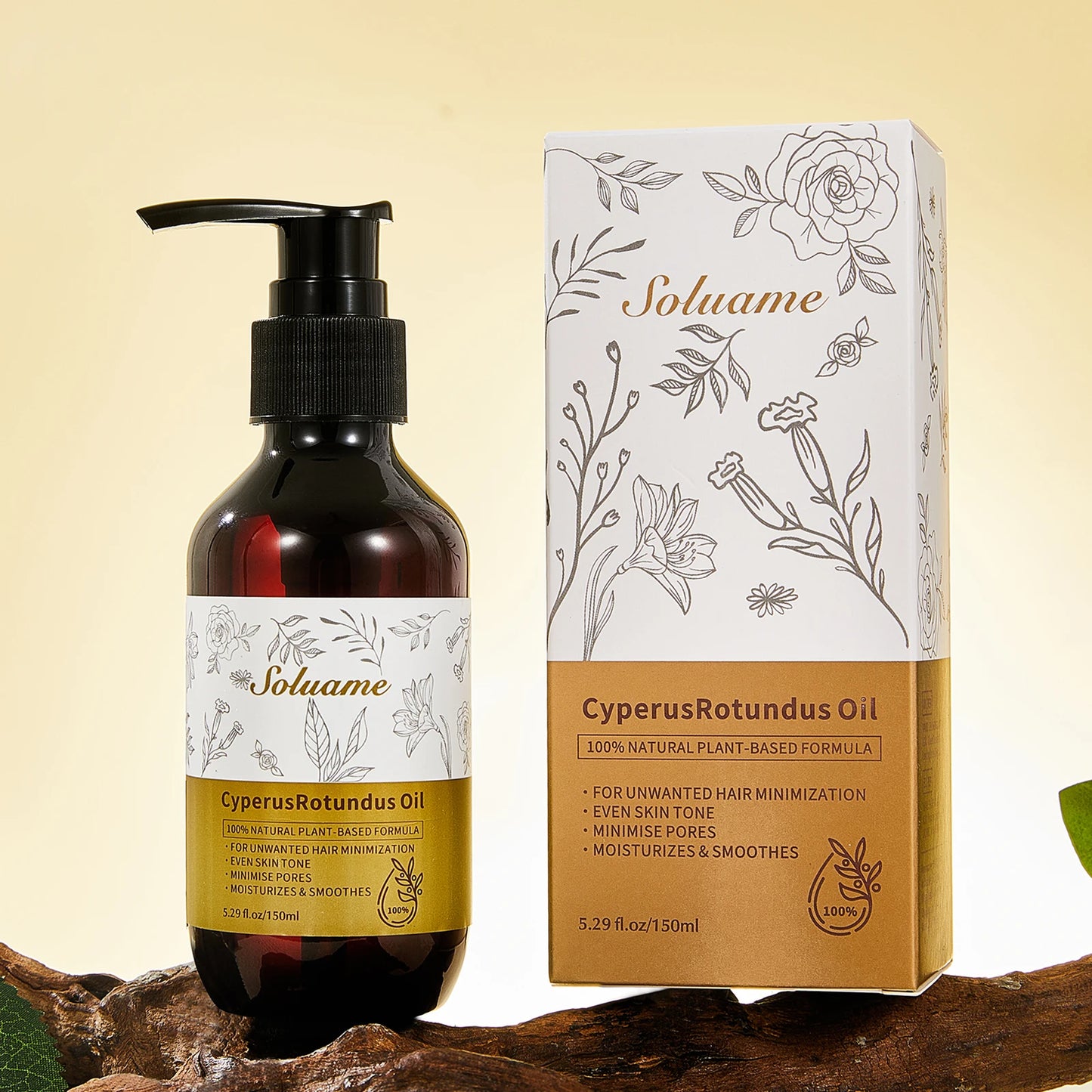 Cyperus Rotundus Oil for Hair Growth Reduction and Skin Care