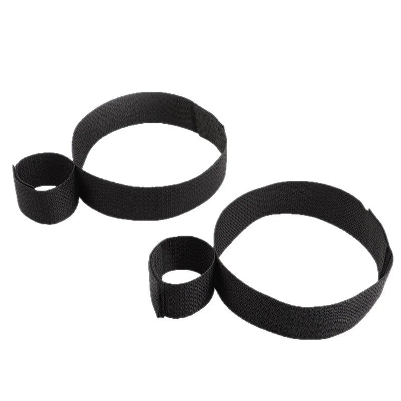 BDSM Bondage Set Soft Strap Handcuffs - Ankle Cuffs Sex Toys for Women Couples Slave Bed SM Adult Games Shop Peaceful Pleasures Health and Wellness Black