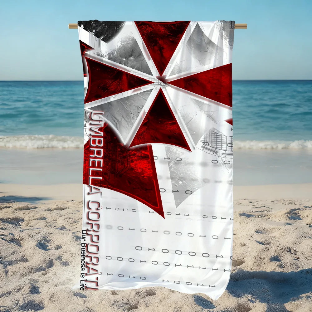 Resident Evil Quick-Dry Beach Towel | Travel, Gym & Camping Quick-Dry Beach Towel Peaceful Pleasures Health and Wellness