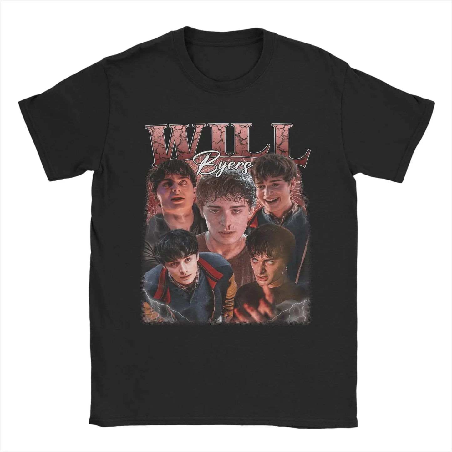 Men's Will Byers T Shirts TV Show 100% Cotton Clothes Vintage Short Sleeve O Neck Tee Shirt Gift Idea T-Shirts Peaceful Pleasures Health and Wellness