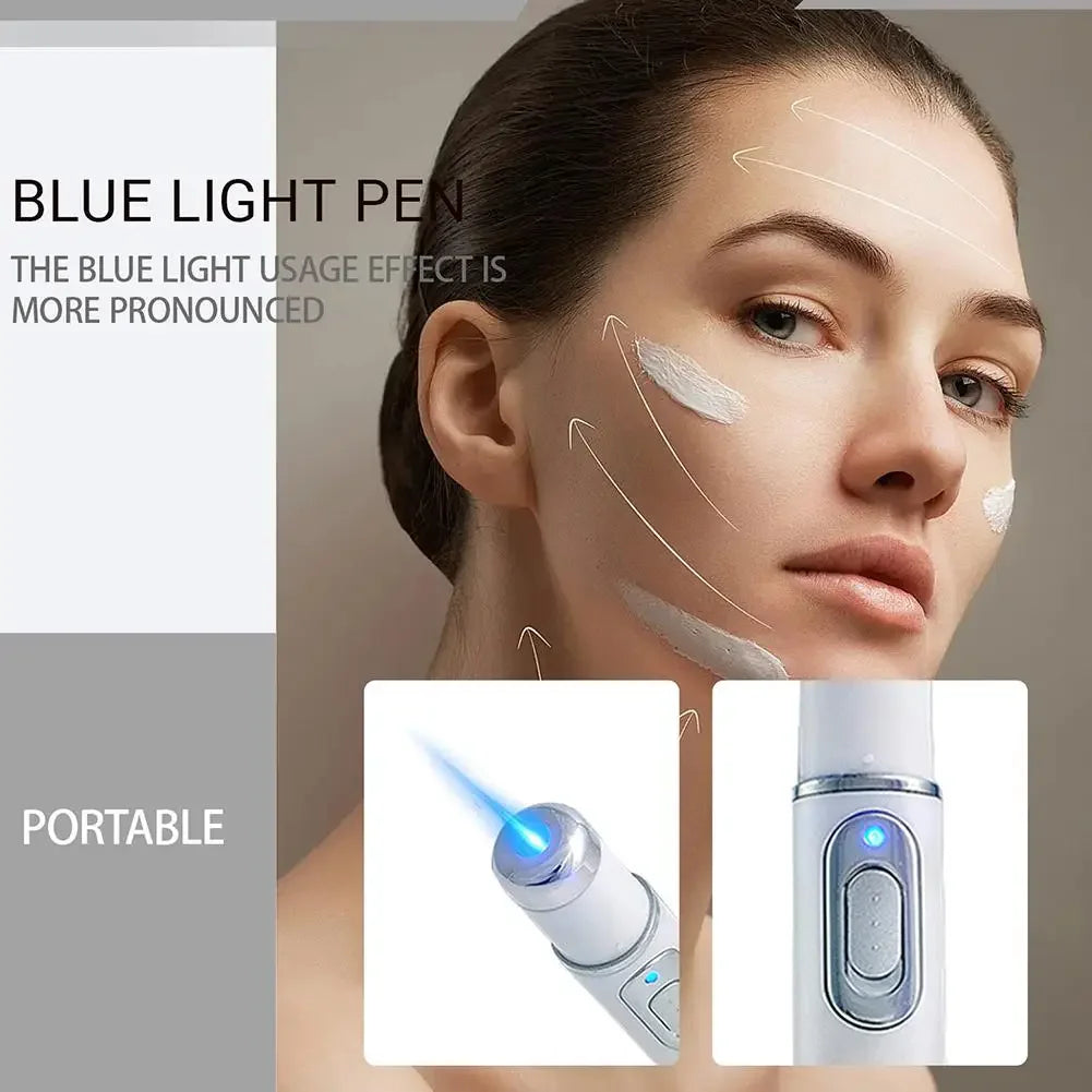 Under-Eye Blue Light Therapy Pen — LED Massage Beauty Device Skincare Devices Peaceful Pleasures Health and Wellness