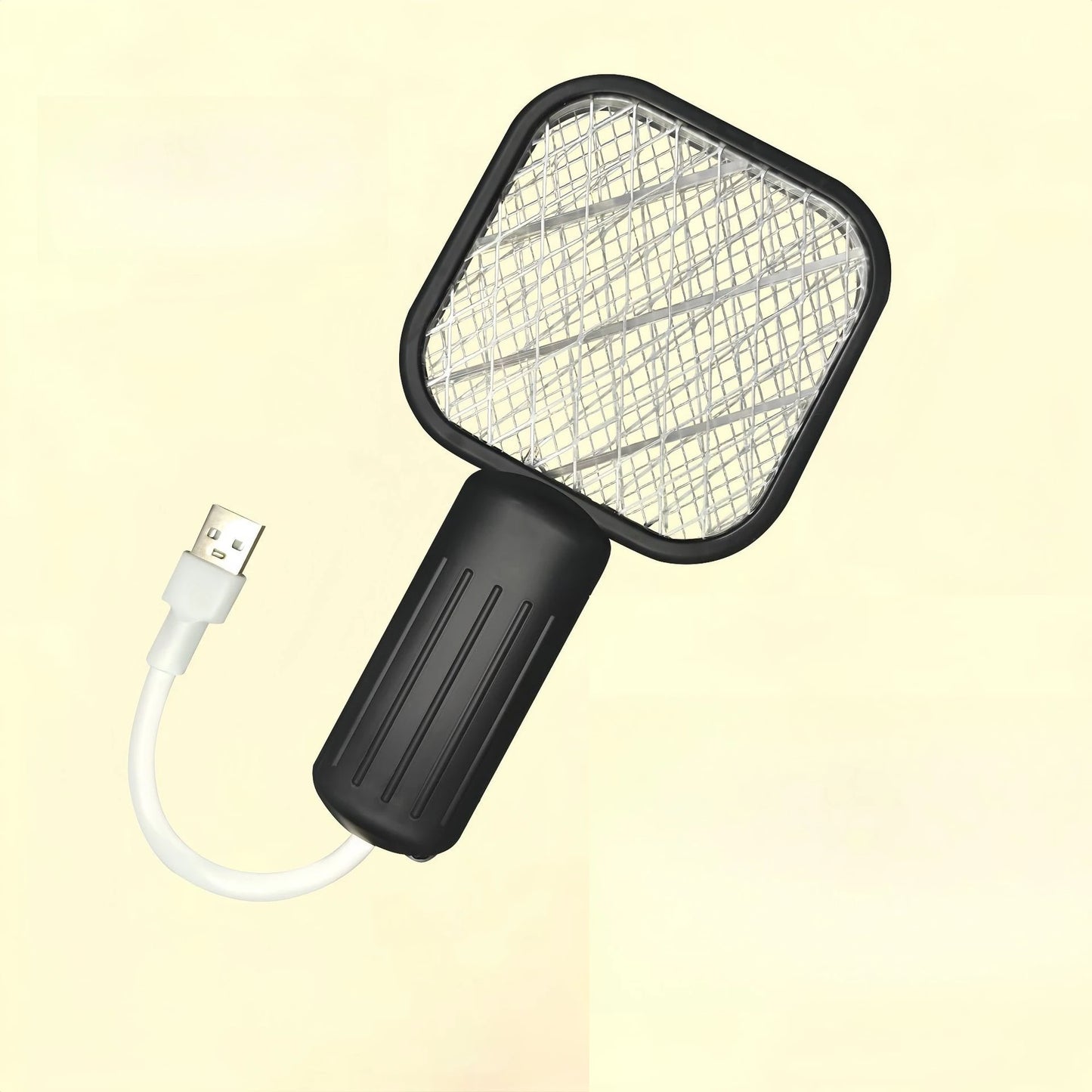2-in-1 USB Mosquito Killer Lamp Electric Mosquito Swatter Purple Light Mosquito Trap Portable Insect Killer for Home Outdoor Cam Peaceful Pleasures Health and Wellness black