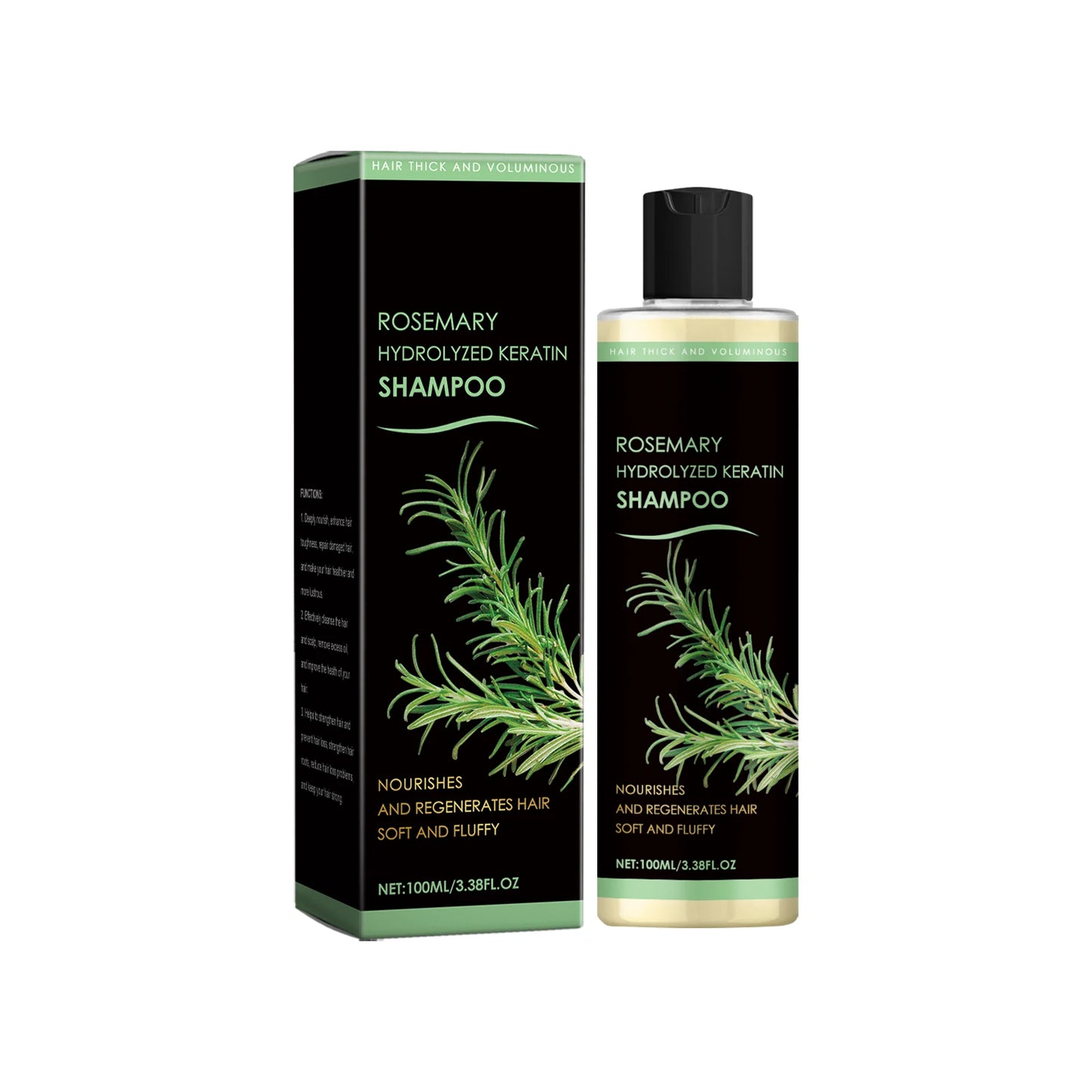 Rosemary Hair Shampoo for Deep Cleaning and Oil Control Peaceful Pleasures Health and Wellness 100ml 1